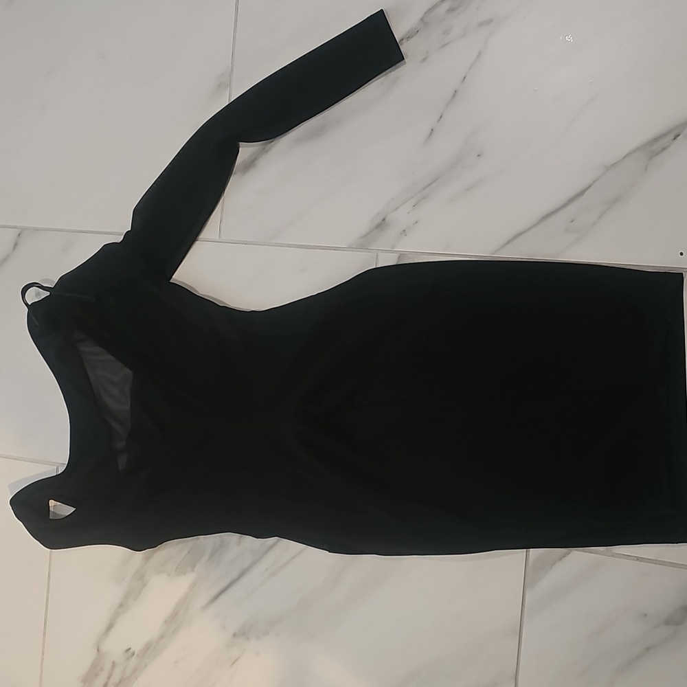 Ruby Rox Black Asymmetrical One-Shoulder Dress - image 6